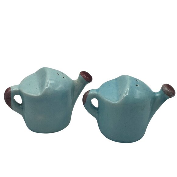 Vintage Ceramic Watering Can Salt & Pepper Shakers - Picture 4 of 5
